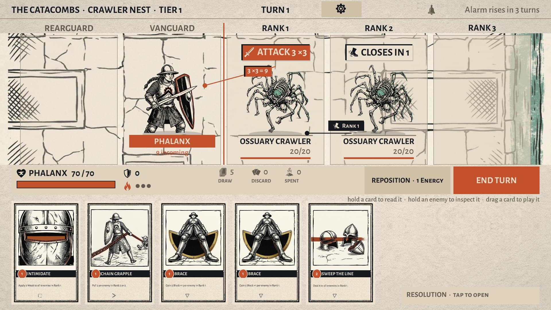 Fight across the ranks in the Catacombs
