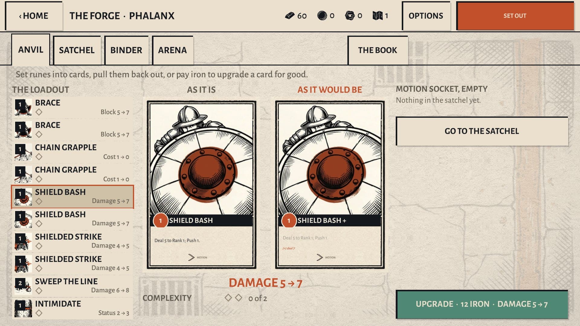 Forge runes into your cards at the Anvil